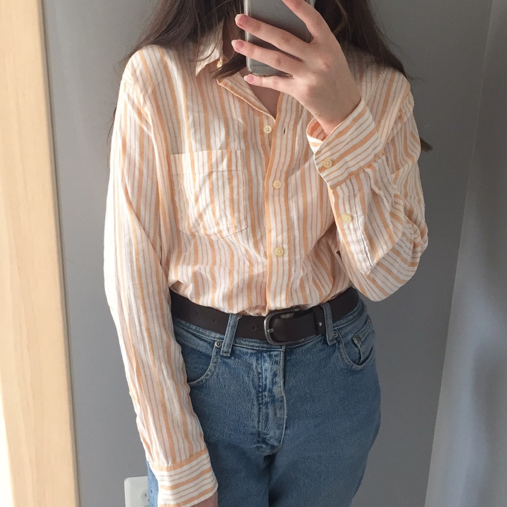 Madewell Oversized Ex-Boyfriend Glenn Stripe Shirt - Picture 14 of 16